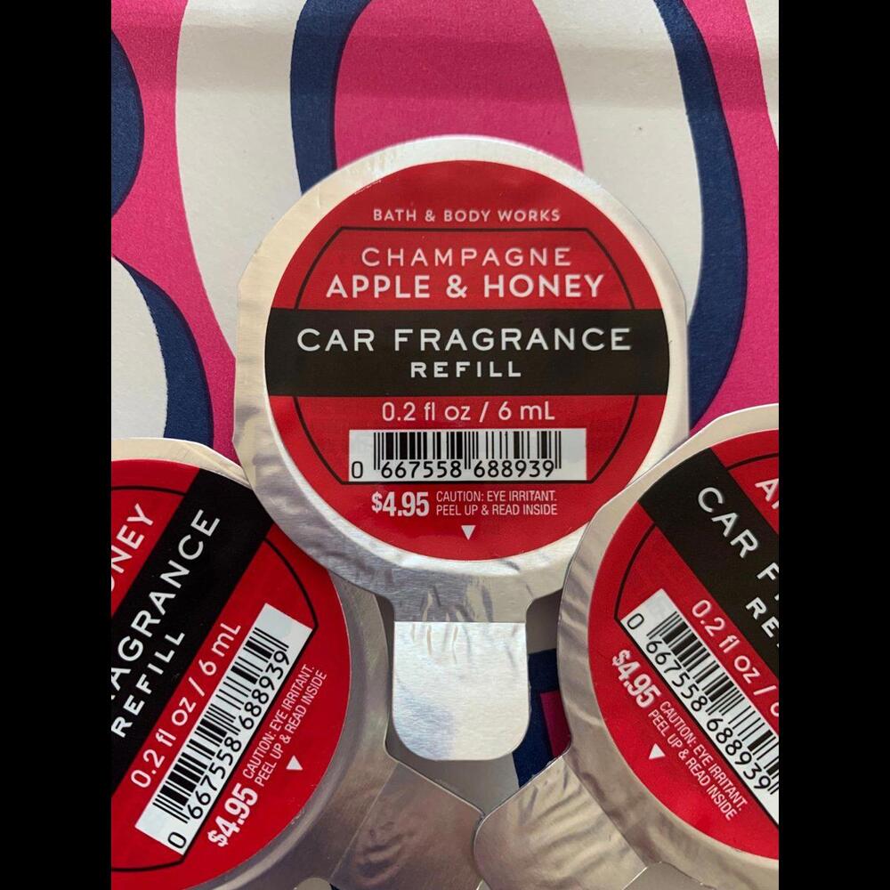 NWT Bath & Body Works Champagne Apple & Honey Car Fragrance Refills - Picture 2 of 2